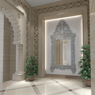 mother of pearl inlay mirror for entrance decorating