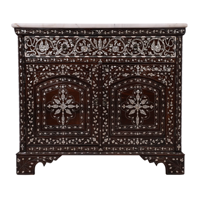 mother of pearl inlay Arabic tv stand by Levantiques