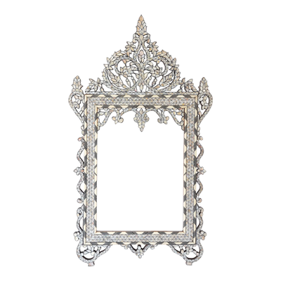 mother of pearl inlay small Syrian mirror by Levantiques