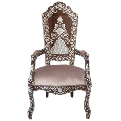Luxurious wedding throne chair by Levantiques
