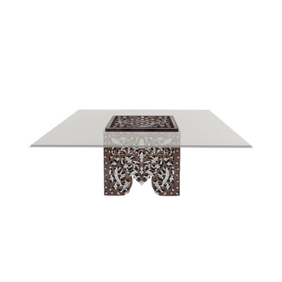 Luxury coffee table with glass top by Levantiques