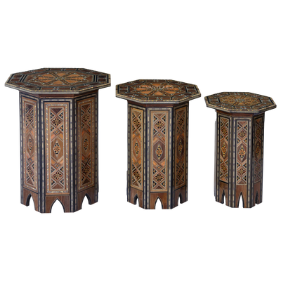 Moroccan side tables for Arabic interior design By Levantiques