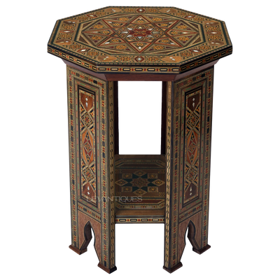 Octagonal night stand for bedroom design by Levantiques