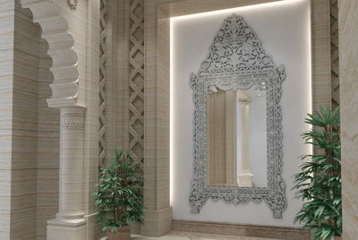 mother of pearl inlay mirror for entrance decorating