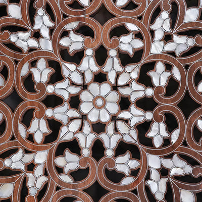 Amwaj Mother of Pearl Inlay Center Table – Luxury & Artistry