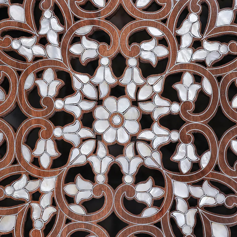 Amwaj Mother of Pearl Inlay Center Table – Luxury & Artistry