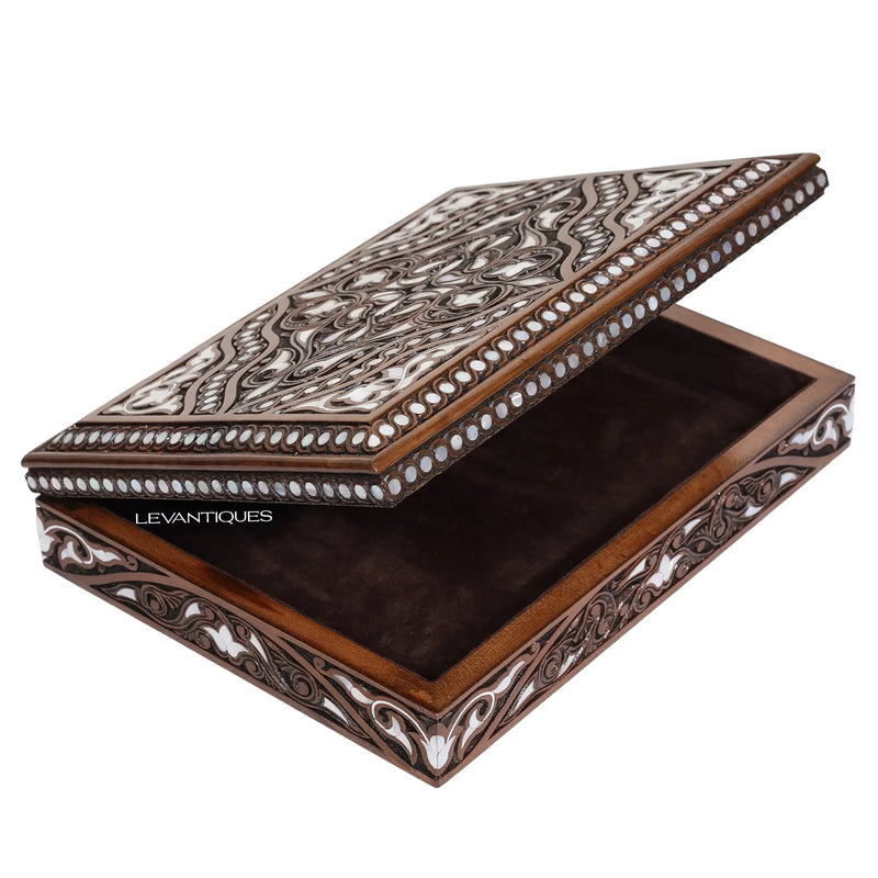 Marwa Vintage Hand Carved Wooden Box