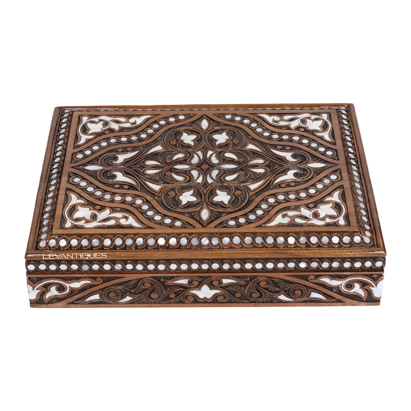 Marwa Vintage Hand Carved Wooden Box