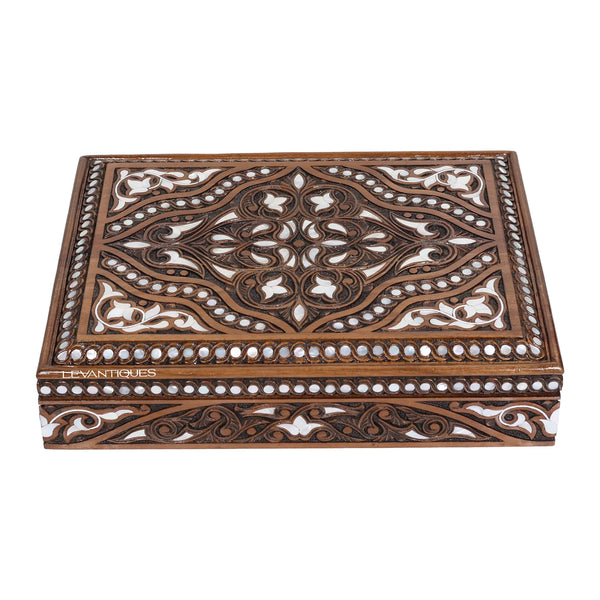 Marwa Vintage Hand Carved Wooden Box
