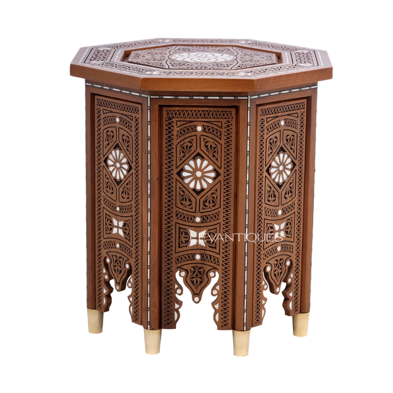  Moroccan side table set in Arabic design by Levantiques