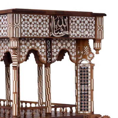 11 entrance table with Arabic Calligraphy by levantiques