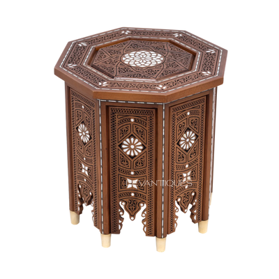 Andalusian design side table inlaid with pearl by Levantiques