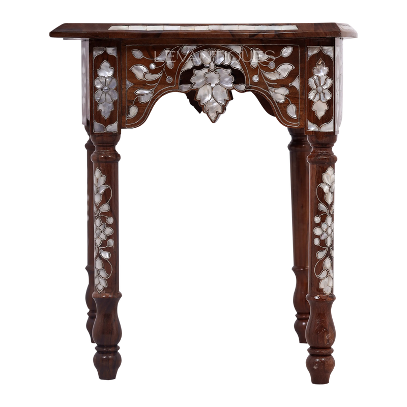 Arabic Majlis side table inlaid with mother of pearl by Levantiques