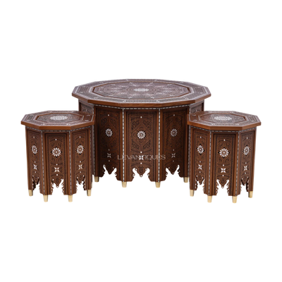 Arabic coffee table set for Islamic interior design by Levantiques