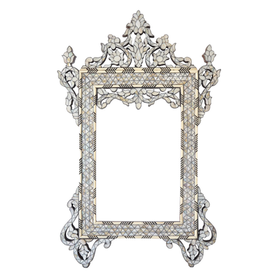 Islamic style mother of pearl vanity mirror by Levantiques