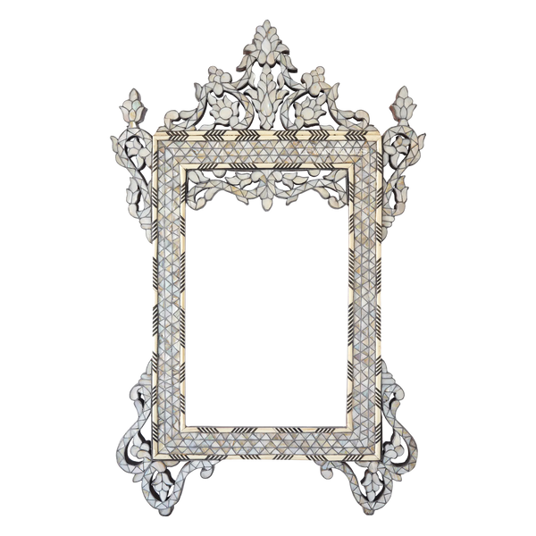 Islamic style mother of pearl vanity mirror by Levantiques