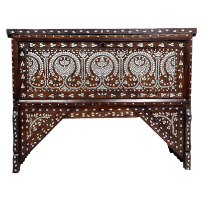 Syrian wedding chest with pearl inlay by levantiques