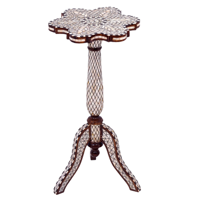 Pearl inlay side table for luxury home décor by Levantiques