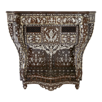 mother of pearl Moroccan console table by  Levantiques