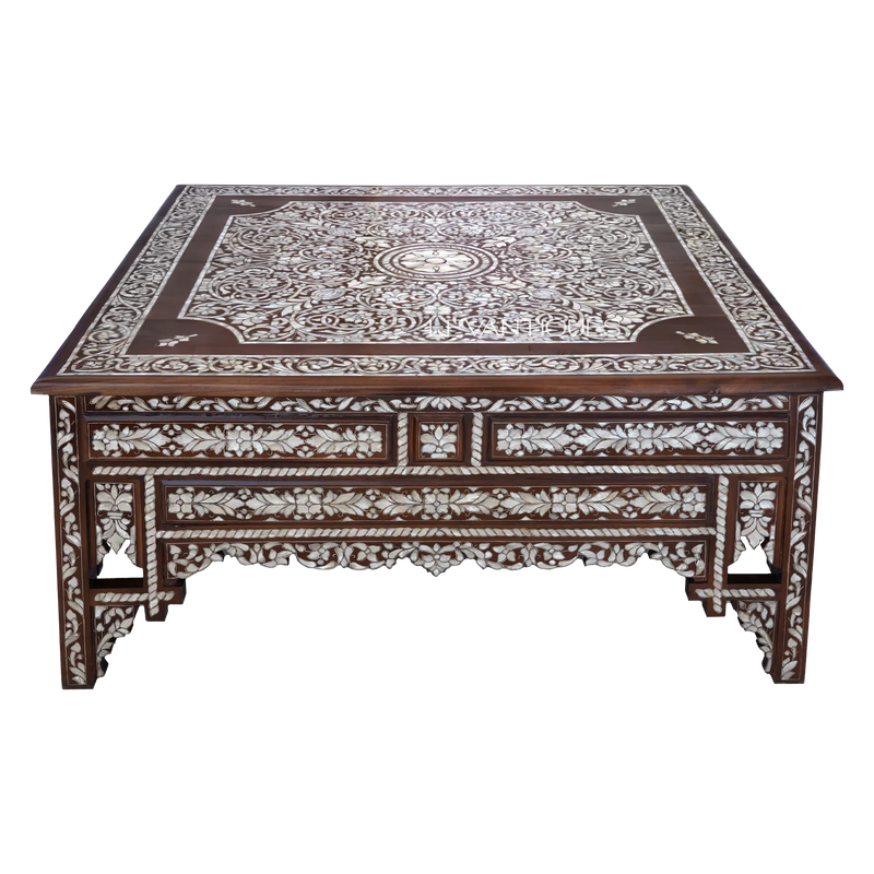 mother of pearl coffee table by Levantiques