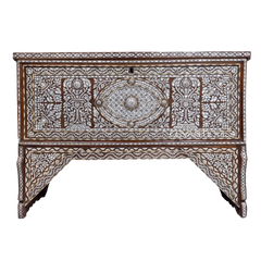 loujain Antique Syrian wedding chest - Dowry chest