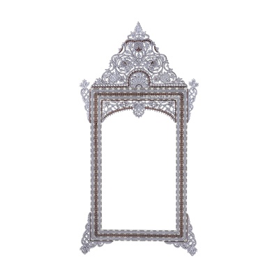 mother of pearl inlay large Moroccan mirror by Levantiques