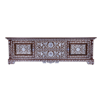 mother of pearl inlay tv stand for Arabic interior by levantiques