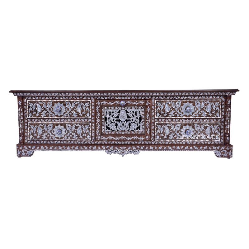 pearl inlay TV cabinet by Levantiques