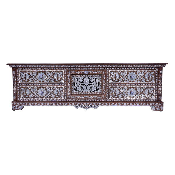 pearl inlay TV cabinet by Levantiques