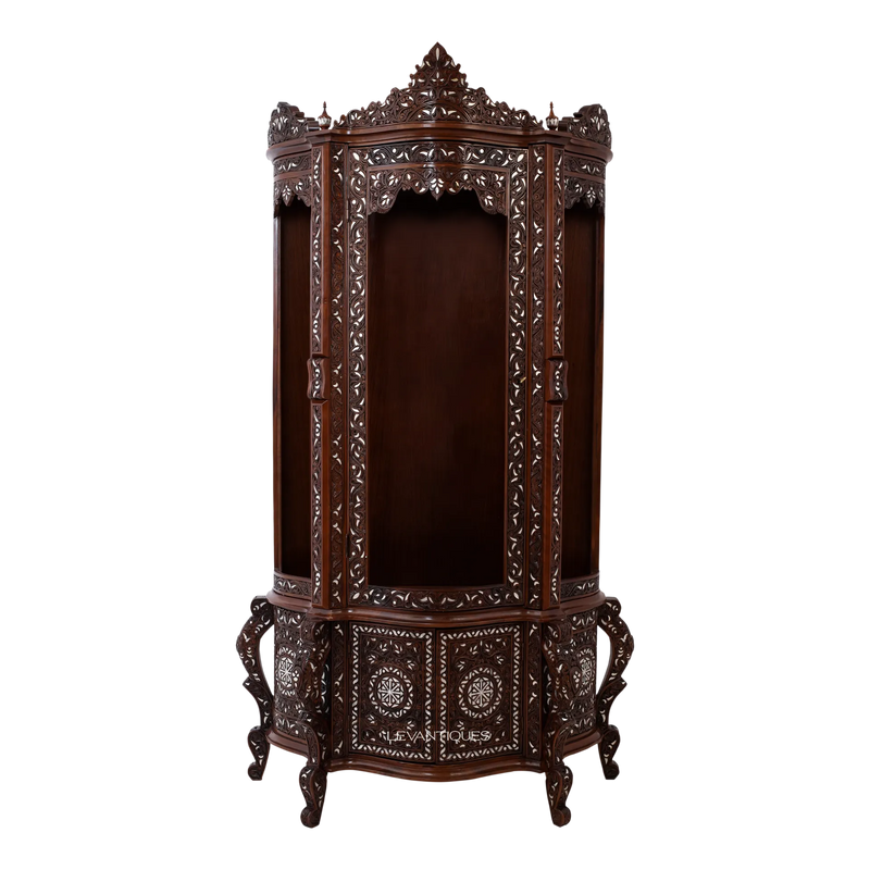 wooden Arabic display cabinet by levantiques