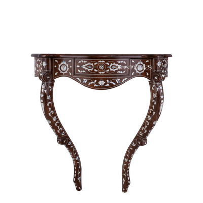 mother of pearl inlay classic console table by levantiques