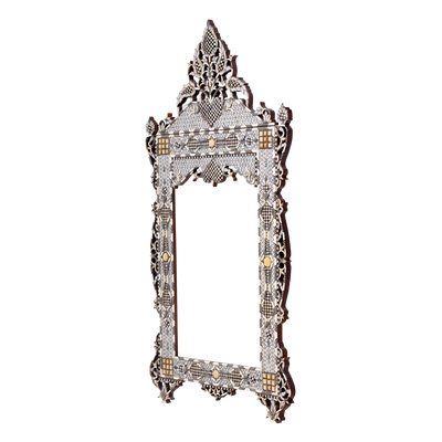 mother of pearl inlay mirror for Islamic interior by Levantiques