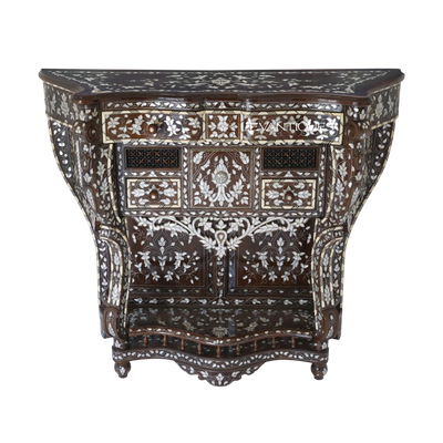 Moroccan console table pearl inlaid by Levantiques