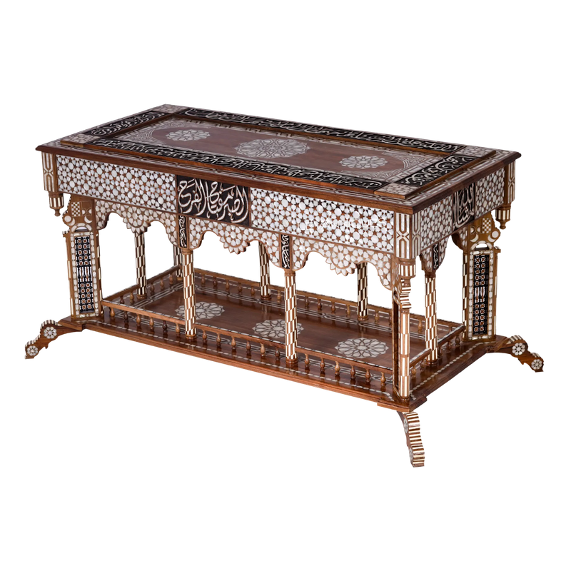 mother of pearl inlay console table for large Majlis by levantiques