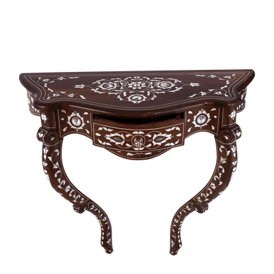 small foyer table inlay with pearl by Levantiques