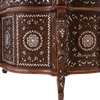 Carved wooden cabinet inlaid with pearl by Levantiques