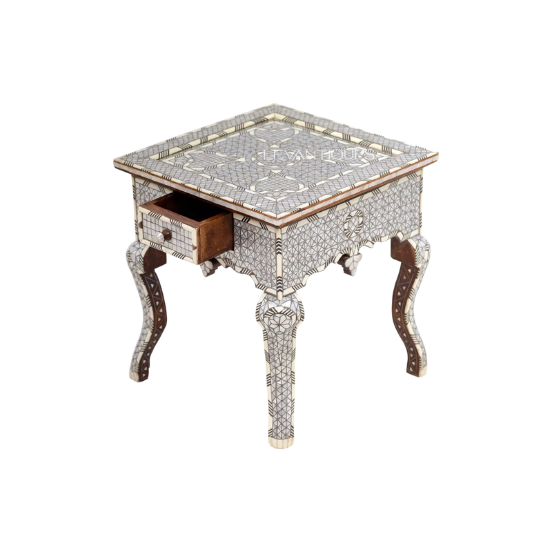 elegant nightstand table for Arabic home décor by Levantiques