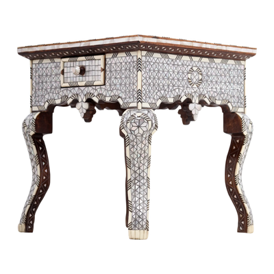 Moroccan side table for Arabic living room by Levantiques _