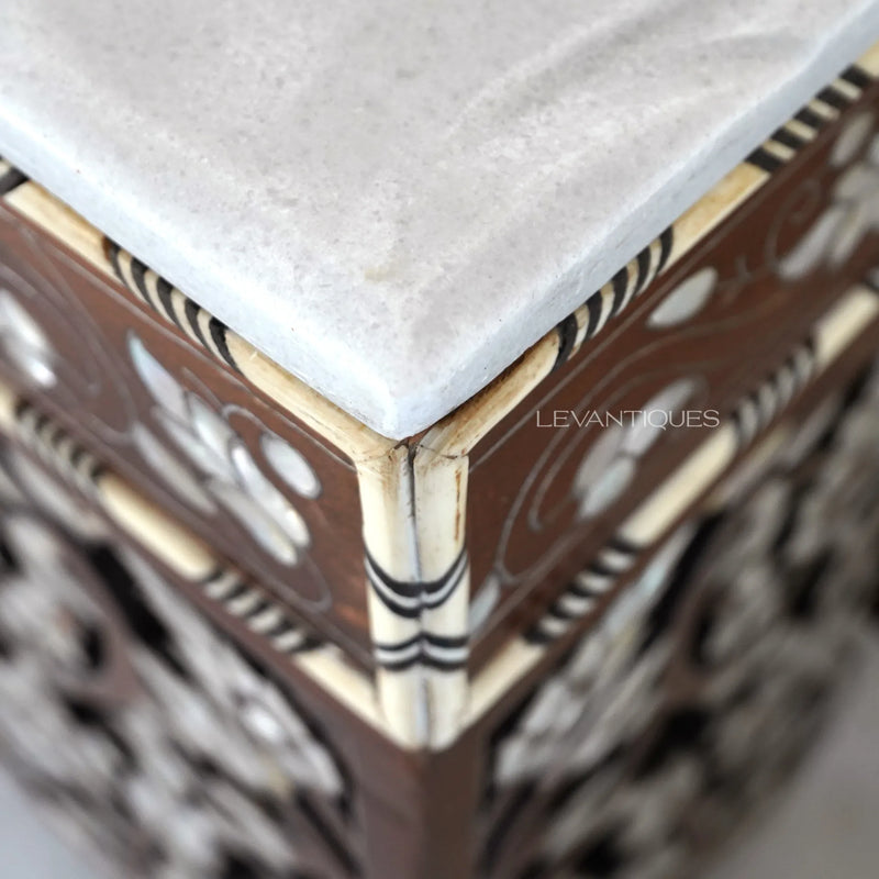 mother of pearl inlay furniture by Levantiques