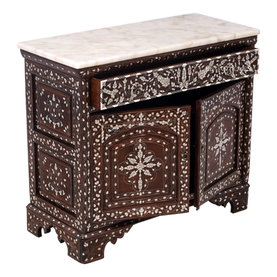 vintage living room cabinet with two drawers by Levantiques