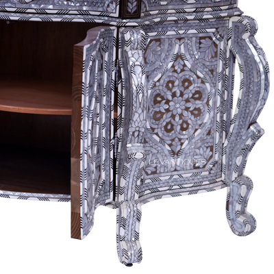 mother of pearl inlay majlis furniture by levantiques