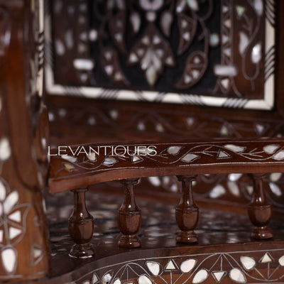Antique wooden console inlaid with pearl by Levantiques
