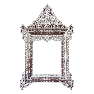 Mother of pearl Moroccan mirror by levantiques