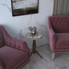 Elegant accent table in new classic living room by Levantiques