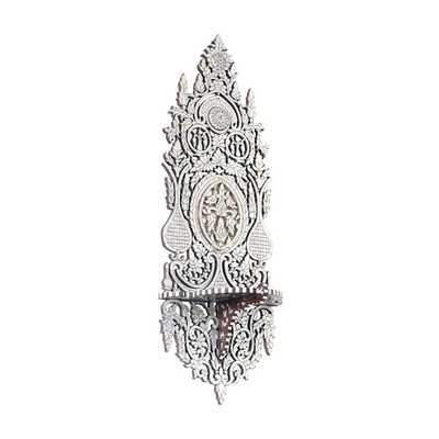 mother of pearl inlay turban stand by levantiques