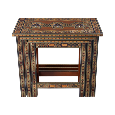 Moroccan nesting table set by Levantiques