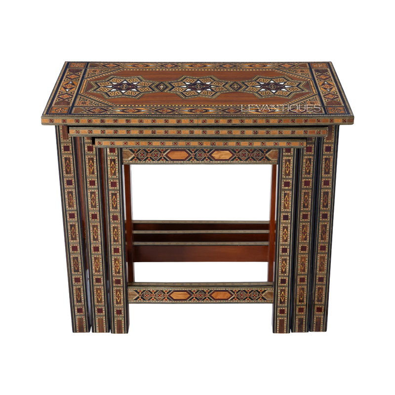 Moroccan nesting table set by Levantiques