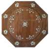 Octangle wooden coffee table pearl inlay by Levantiques