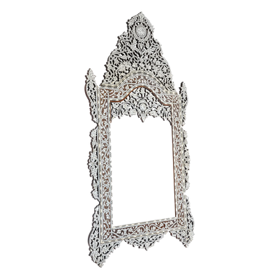 Syrian mother of pearl inlay mirror by levantiques