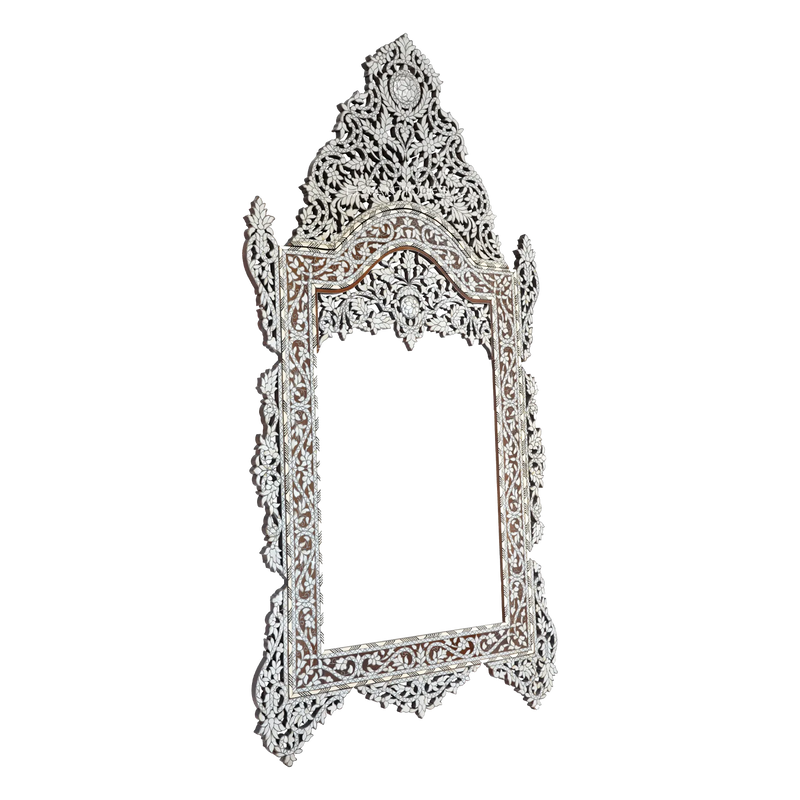 Syrian mother of pearl inlay mirror by levantiques